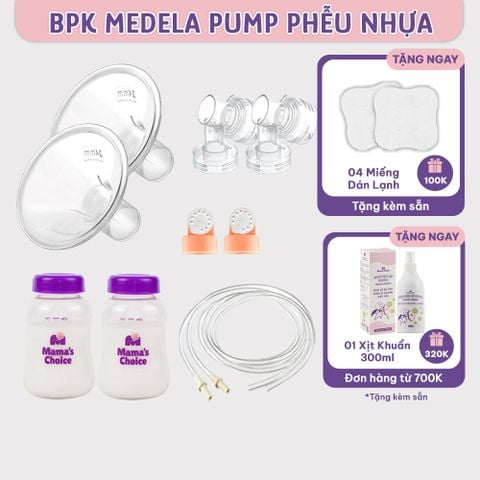 Bộ Phụ Kiện Máy Hút Sữa Medela Pump In Style Advanced, Thương Hiệu Maymom, Phễu Size Từ 10-32mm