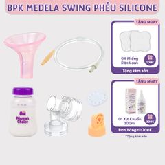 Bộ Phụ Kiện Máy Hút Sữa Medela Swing, Phễu Hút Sữa Silicone Êm Ái và Hiệu Quả, Nhiều Lựa Chọn Size Phễu Hút Sữa