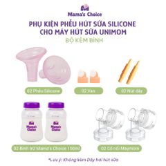 Phụ Kiện Hút Sữa Phễu Silicone Cho Máy Unimom, Kiểm Định An Toàn Quốc Tế, Vắt Sữa Êm Ái và Hiệu Quả
