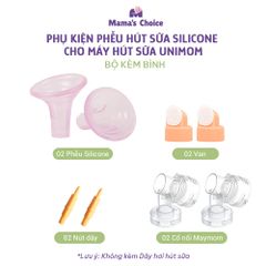 Phụ Kiện Hút Sữa Phễu Silicone Cho Máy Unimom, Kiểm Định An Toàn Quốc Tế, Vắt Sữa Êm Ái và Hiệu Quả