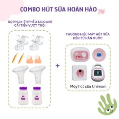 Phụ Kiện Hút Sữa Phễu Silicone Cho Máy Unimom, Kiểm Định An Toàn Quốc Tế, Vắt Sữa Êm Ái và Hiệu Quả