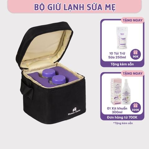 Trọn Bộ Giữ Lạnh Sữa Mẹ Mama’s Choice, Bảo Quản Sữa Mẹ, Đựng và Giữ Ấm Đồ Ăn Cho Bé, Chất Liệu Cao Cấp 4 Lớp Dày Dặn