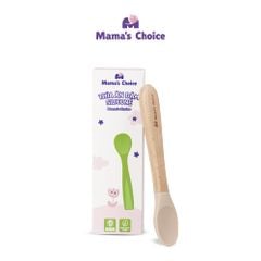 [Mẫu mới] Thìa Ăn Dặm Silicone Mama's Choice, Chất Liệu Mềm Mại và An Toàn Kiểm Định Quốc Tế Bureau Veritas