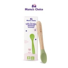 [Mẫu mới] Thìa Ăn Dặm Silicone Mama's Choice, Chất Liệu Mềm Mại và An Toàn Kiểm Định Quốc Tế Bureau Veritas