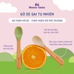 [Mẫu mới] Thìa Ăn Dặm Silicone Mama's Choice, Chất Liệu Mềm Mại và An Toàn Kiểm Định Quốc Tế Bureau Veritas