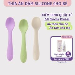 Thìa Ăn Dặm Silicone Mama's Choice, Chất Liệu Mềm Mại và An Toàn Kiểm Định Quốc Tế Bureau Veritas