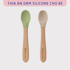 [Mẫu mới] Thìa Ăn Dặm Silicone Mama's Choice, Chất Liệu Mềm Mại và An Toàn Kiểm Định Quốc Tế Bureau Veritas
