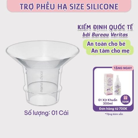 Trợ Phễu Silicone Mama's Choice NewFit, Đệm Hạ Size Phễu Size 15-17-19-21mm, Hút Sữa Hiệu Quả và Êm Ái (01 Cái)