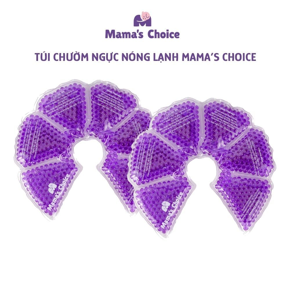Túi Chườm Ngực Mama's Choice, Chườm Nóng Lạnh Giúp Mẹ Thông Tắc Tia Sữa, Kích Sữa, Giảm Đau Ti Hiệu Quả, Hộp 2 Túi