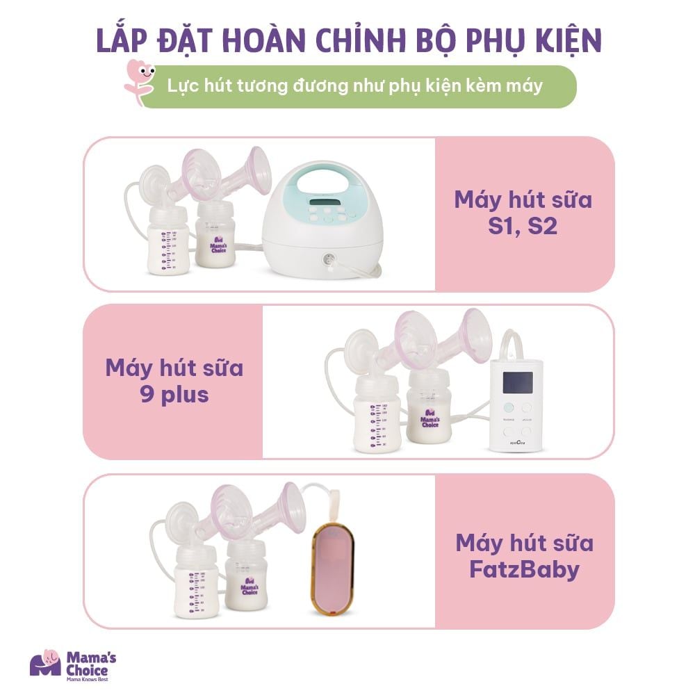 Phụ Kiện Hút Sữa Phễu Silicone Cho Máy Spectra Avent Fazt, Vắt Sữa Êm Ái và Hiệu Quả, Nhiều Lựa Chọn Size