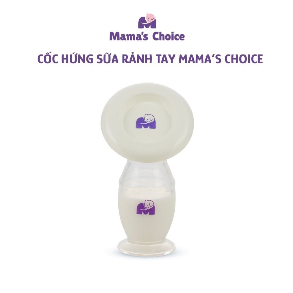 Cốc Hứng Sữa Mama’s Choice, Hút Sữa Rảnh Tay, Chất Liệu Silicone Cao Cấp, Chứng Nhận An Toàn FDA (1 Cốc)