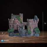  Mô hình nhà cổ - lâu đài cổ trang trí bể cá 