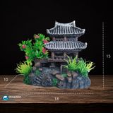  Mô hình nhà cổ - lâu đài cổ trang trí bể cá 
