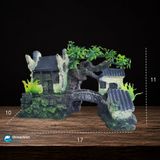  Mô hình nhà cổ - lâu đài cổ trang trí bể cá 