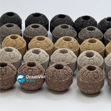  Combo 4 loại vật liệu lọc hồ cá (2kg: bi gốm thạch anh - Bi gốm FIR - Bi sứ Nano No1 - Bi gốm FIR Muối tiêu 