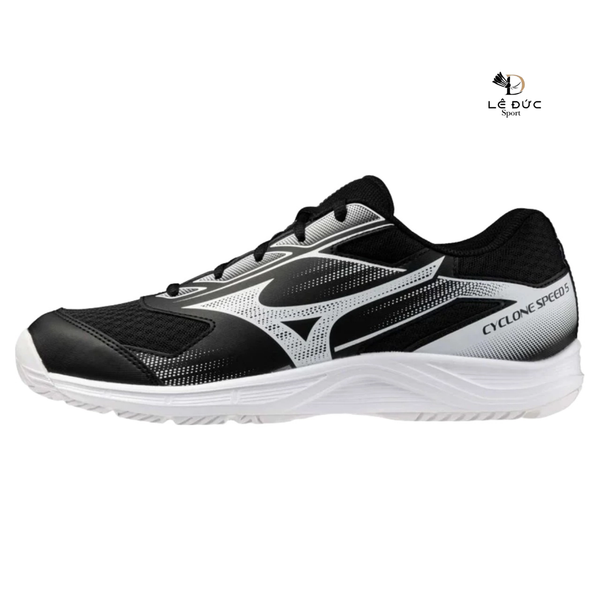 Giày Cầu Lông Mizuno Cyclone Speed 5 - Trắng Đen