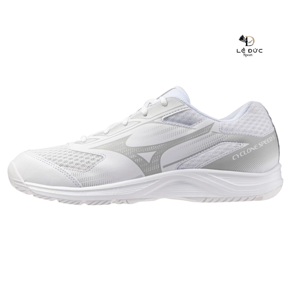 Giày Cầu Lông Mizuno Cyclone Speed 5 - Trắng Xám