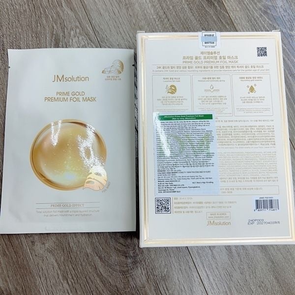 Mặt nạ Jmsolution prime Gold Vàng