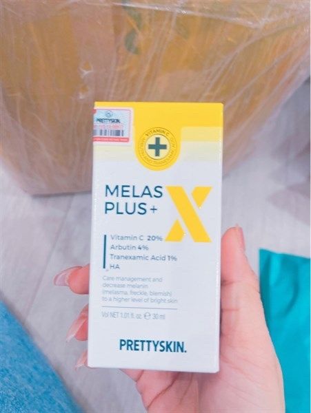 Tinh chất Pretty Skin 30ml melas plus+ trắng da trị thâm nám