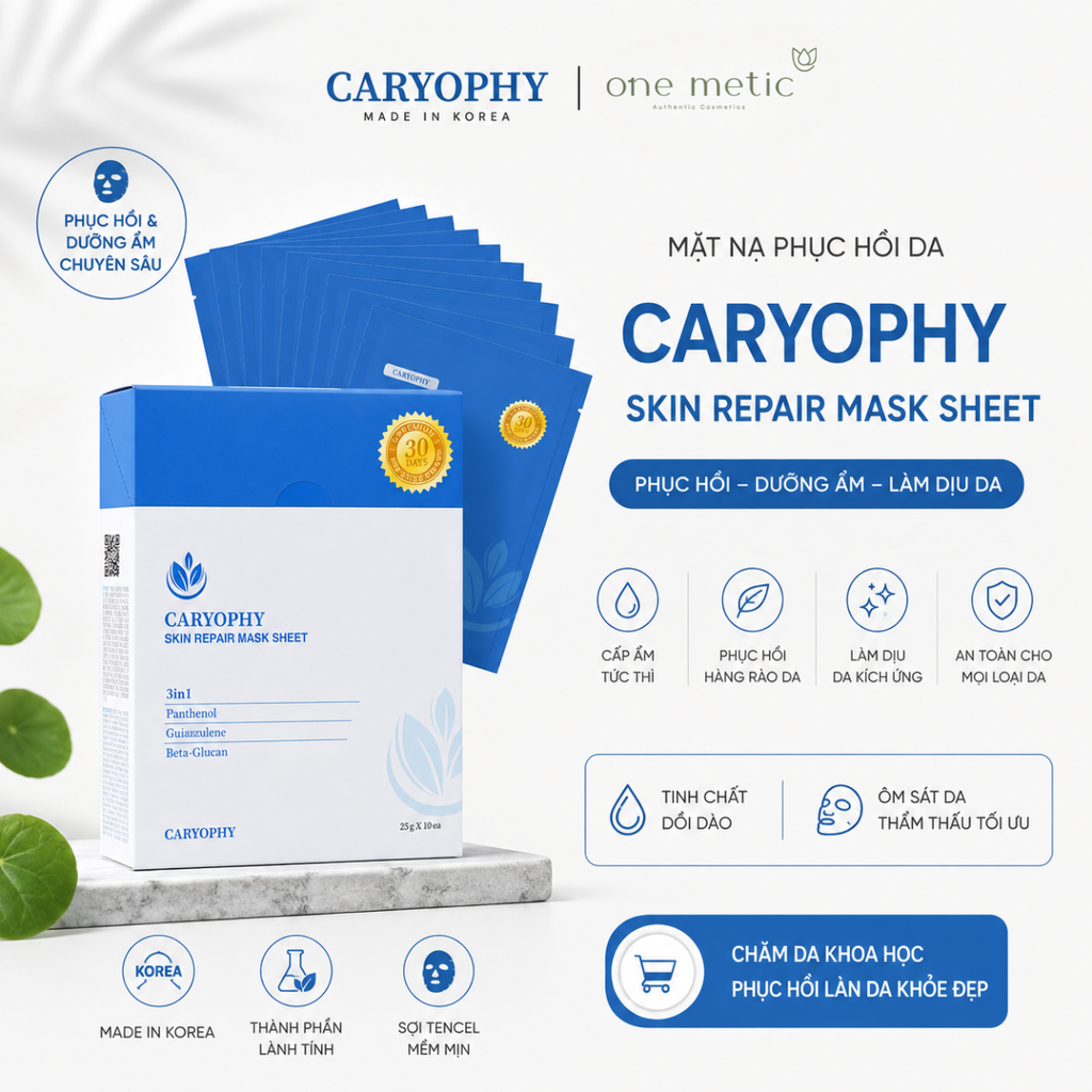 Mặt Nạ Phục Hồi Da CARYOPHY 25g (CARYOPHY SKIN REPAIR MASK SHEET 25g)