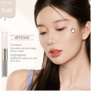 Bút tạo khối 2 đầu Judydoll #01 ( Kem Hồng)