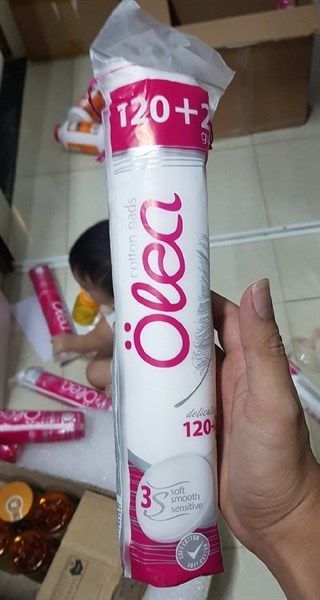 Bông Tẩy Trang Nhập Khẩu Olea 140 miếng