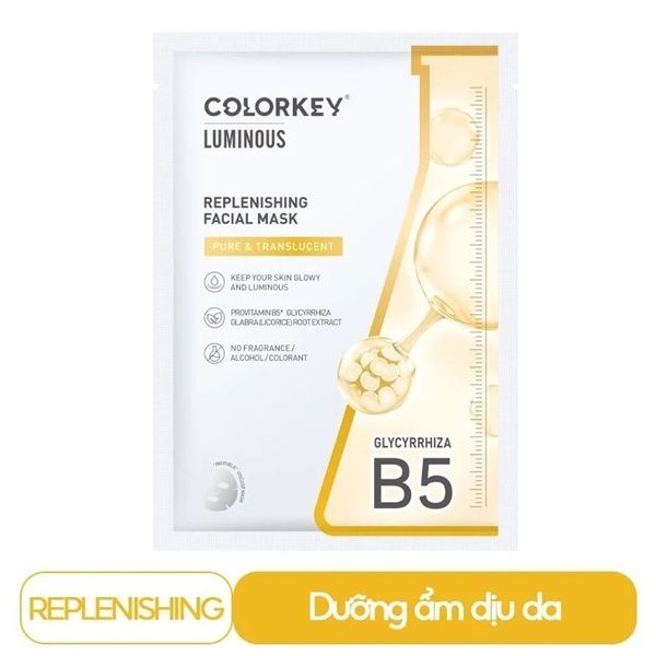 Mặt Nạ Dưỡng Ẩm Dịu Da Thảo Dược Đông Y Colorkey Replenishing Facial Mask ( Vàng)