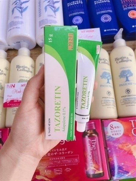 Kem Trị Mụn Tazoretin Adapalene 0.1% 15g