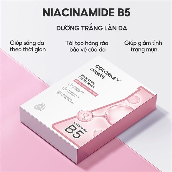 Mặt Nạ Dưỡng Ẩm Dịu Da Thảo Dược Đông Y Colorkey Replenishing Facial Mask ( Hồng)