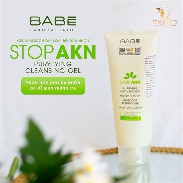 Sữa Rửa Mặt Babe Stop Akn Purifying Cleansing Gel