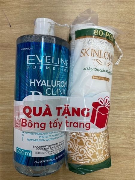 Tẩy Trang Eveline hyaluron clinic B5 500ml