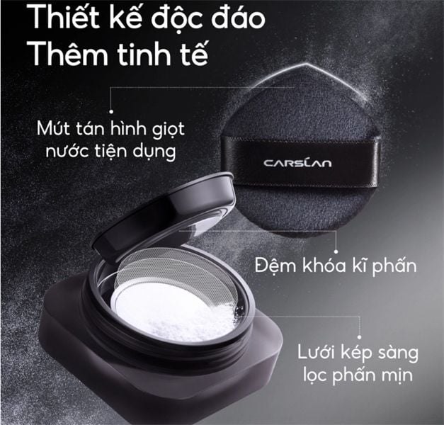Phấn Phủ Carslan Soft Focus Make-Up Powder Dạng Bột (Bột Tím)