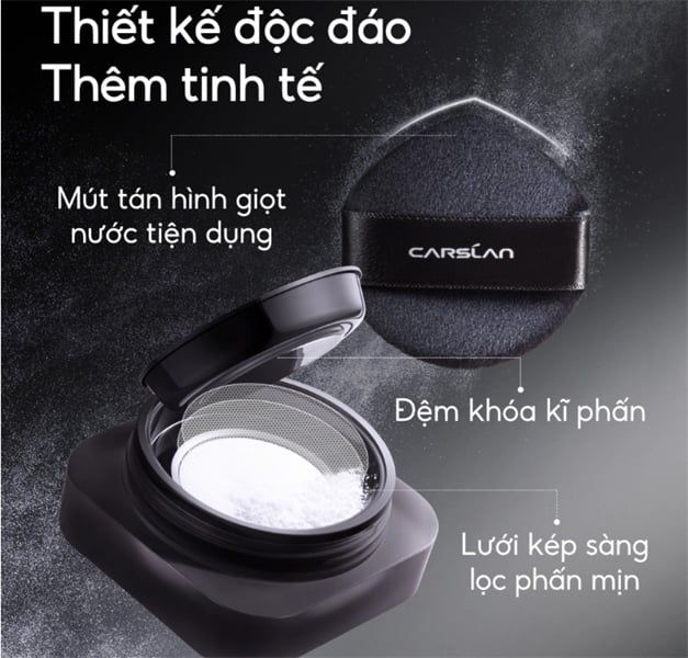 Phấn Phủ Carslan Soft Focus Make-Up Powder Dạng Bột (Bột Tím)