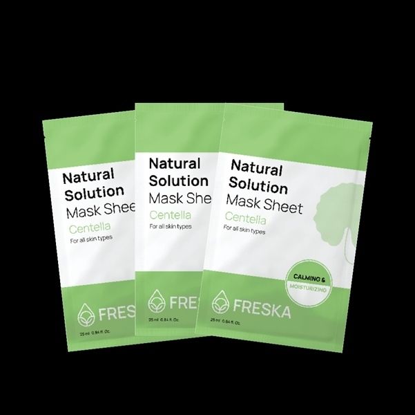 Mặt Nạ Giấy Dưỡng ẩm Sáng Da Freska Natural Solution Mask Sheet 25ml (1 miếng) Centella
