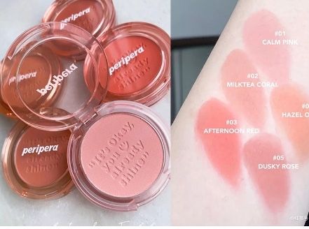 Phấn má hồng Peripera 12 Sunny pink