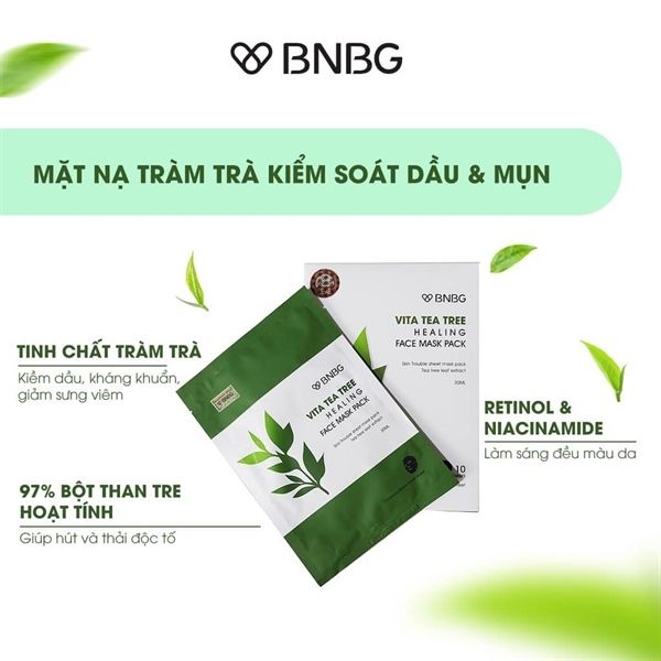 Mặt nạ Vita tea tree healing BNBG Tràm Trà