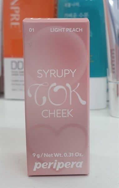 Má kem Peripera syrupy Tok màu 01 light peach