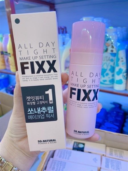 Xịt khóa nền SO Natural fixx 75ml màu hồng nhạt