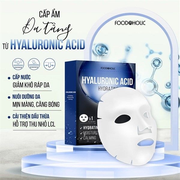 Mặt nạ Foodaholic hyaluronic acid cấp ẩm đa tầng 23ml