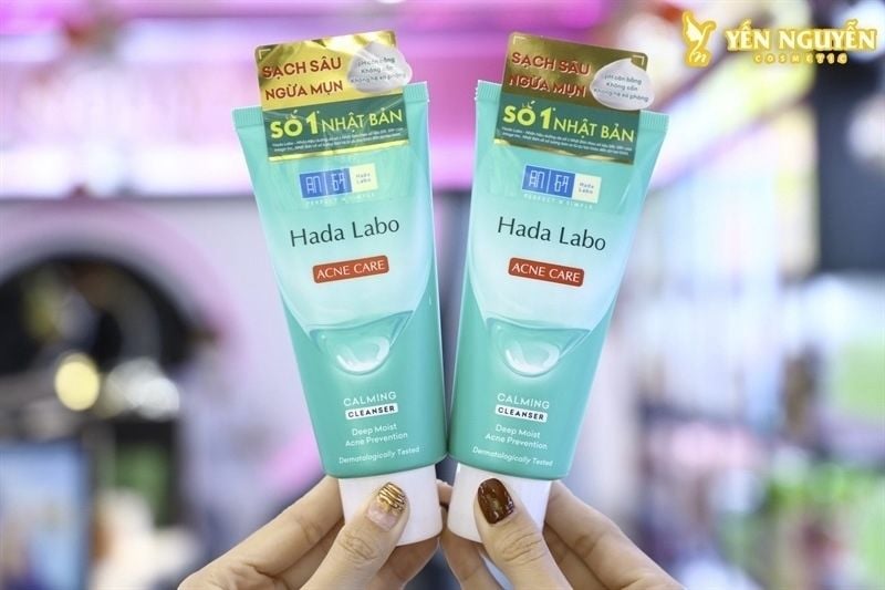 Kem rửa mặt Hada Labo cho da mụn nhạy cảm ance care calming 80g