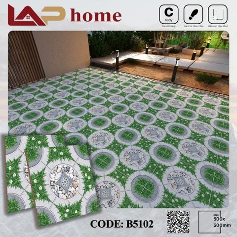  Gạch men sân vườn LAPHOME B5102: 500mmx500mm 