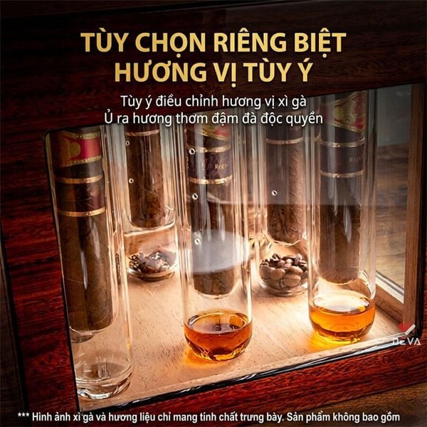 Hộp ủ xì gà Kèm 8 ống hương liệu Lubinski YJA 60059