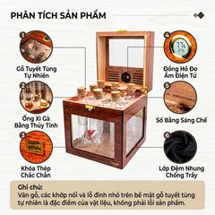 Hộp ủ xì gà Kèm 8 ống hương liệu Lubinski YJA 60059