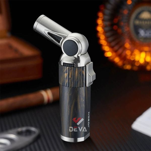 Bật lửa Jobon khò 1 tia cổ xoay 4 nấc có khoá gas ZB-5018