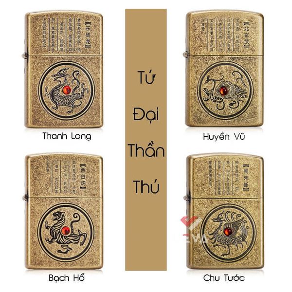 Set Bật Lửa Zorro Tứ Đại Thần Thú Cổ Đại Bản Giới Hạn Z151