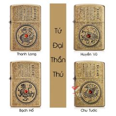 Set Bật Lửa Zorro Tứ Đại Thần Thú Cổ Đại Bản Giới Hạn Z151