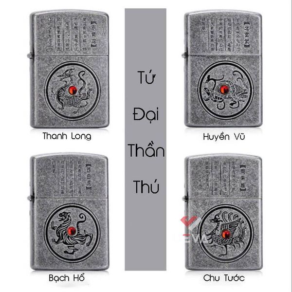 Set Bật Lửa Zorro Tứ Đại Thần Thú Cổ Đại Bản Giới Hạn Z151