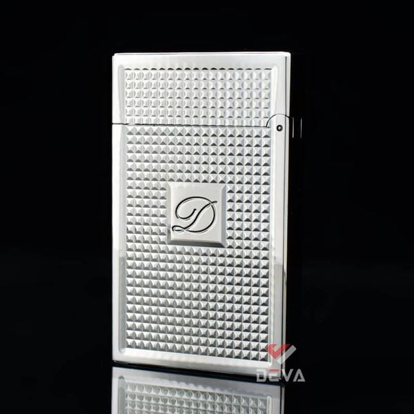 Dupont Xăng Đá Hoạ Tiết Vân Kim Cương Nổi Logo Chữ D D136-DX