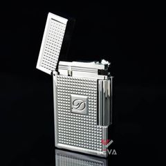 Dupont Xăng Đá Hoạ Tiết Vân Kim Cương Nổi Logo Chữ D D136-DX