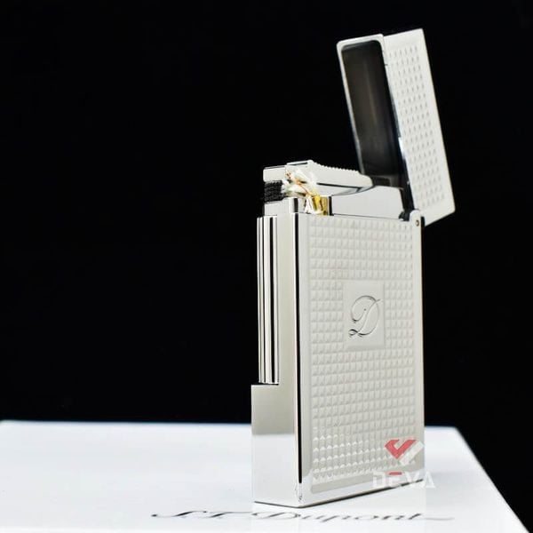 Dupont Xăng Đá Hoạ Tiết Vân Kim Cương Nổi Logo Chữ D D136-DX